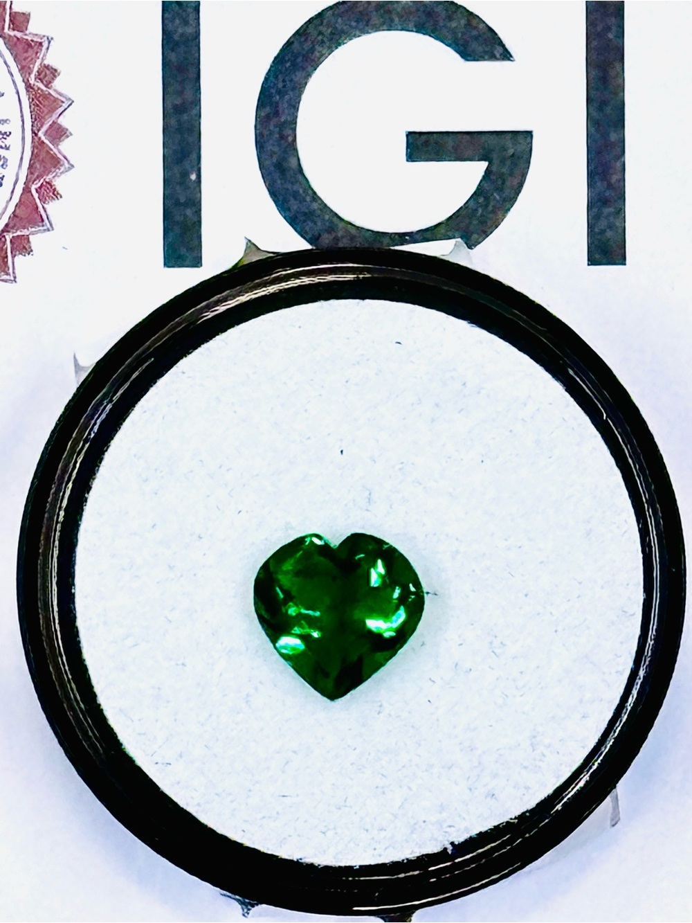 1.21 Carat Loose Heart-Cut Emerald LG IGI CERT MSRP $615 INVICTA NWT